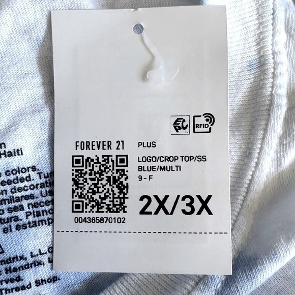 Jimi Hendrix Tie Dye Boxy Crop Top 100% Cotton Band Tee Size 2X/3X - Picture 8 of 8